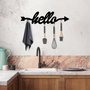 Wallity Gancho de pared metálico negro